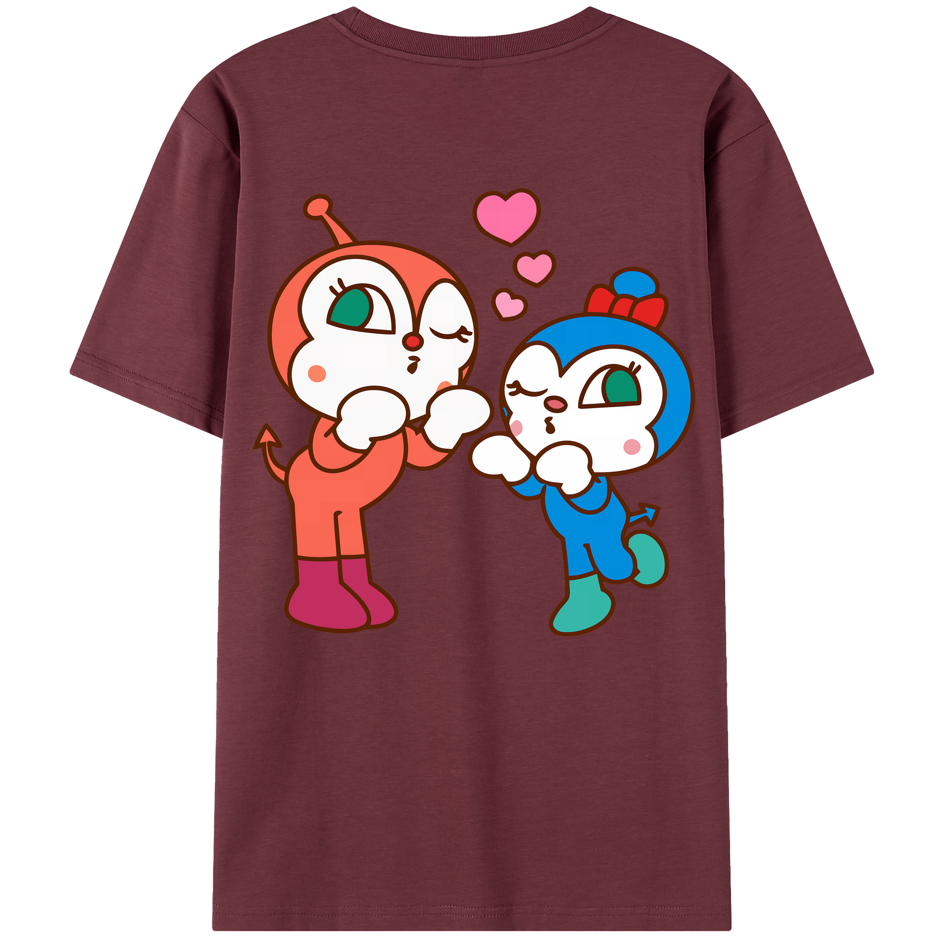 （画像用） アンパンマン Anpanman 綿100％半袖Tシャツ（背面プリント）